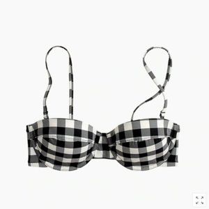 J Crew | Matte Print Bikini Underwire Top 36D